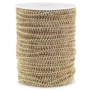 Fashion wire plat 5mm Bruin-goud